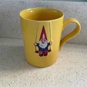 Yellow Gnome on Swing Mug by Kiss That Frog